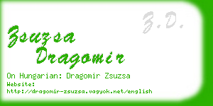 zsuzsa dragomir business card